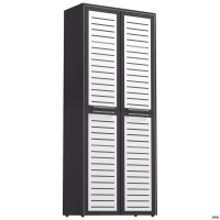 Шкаф книжный Оникс 900х400х2172 Венге прованс, стекло