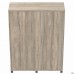 Шкаф Locker SIG-605 (1450х550х1900мм) Черный графит/Вяз Либерти Дымчатый/Белый