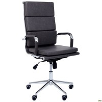 Кресло Slim FX HB Хром Tilt WAX Black Grey