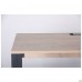 Стол компьютерный Pluto ST R (1200х600х750Н) Дуб Эндгрейн/Черный графит
