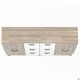 Шкаф Locker SIG-606-1 (1850х420х1400мм) Черный графит/Вяз Либерти Дымчатый/Белый