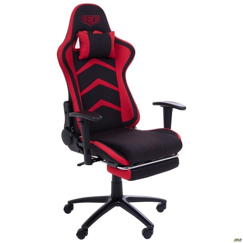 Кресло VR Racer Textile Craft черный/красный