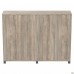 Шкаф Locker SIG-606-1 (1850х420х1400мм) Черный графит/Вяз Либерти Дымчатый/Белый