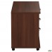 Тумба мобильная с ЦЗ МГ-408R (1046х450х620мм) орех темный (в сборе)