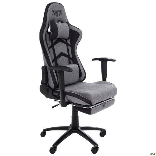 Кресло VR Racer Textile Craft серый/черный