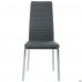 Стул Сицилия хром Кожзам серый