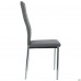 Стул Сицилия хром Кожзам серый