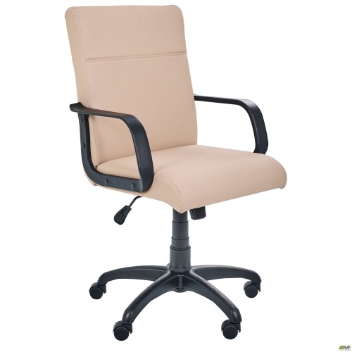 Кресло Фаворит Пластик на механизме качания Кожзам бежевый