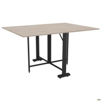 Стол раскладной Fold 2 FL2 1400 (1380/210х1000х750Н) черный/Дуб Сонома