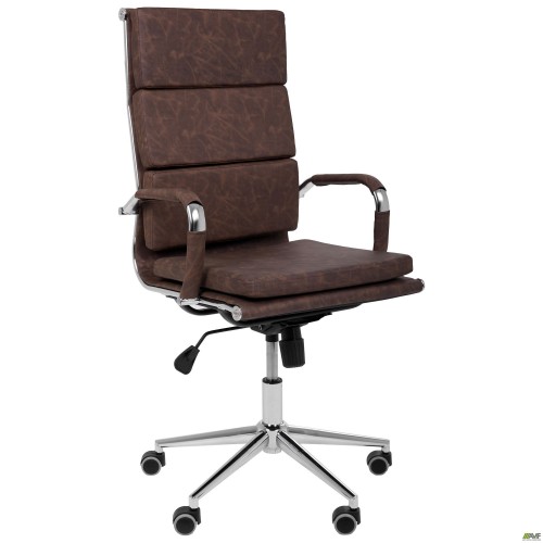 Кресло Slim FX HB Хром Tilt WAX Coffee