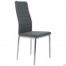 Стул Сицилия хром Кожзам серый