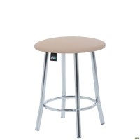 Табурет Талли хром Кожзам бежевый