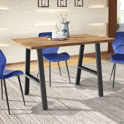 Стол Astra 1200 (1200х670хН770) черный графит/Дуб Ливорно