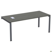 Стол руководителя с фрезеровкой под розетку М203 SIG-220R (1587х800х750мм) Черный графит/Вяз Либерти