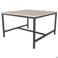 Стол журнальный Triton (800х800х516) Дуб Сонома/Черный графит