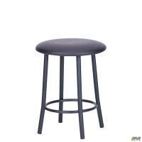 Табурет Талли черный кожзам черный