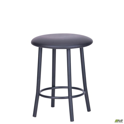 Табурет Талли черный кожзам черный