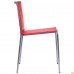 Стул Санта-Фе алюм пластик красный