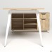 Рабочее место+USB Delta DL-100R (1790х1200х750мм) Блэквуд Ячменный/Каркас белый/Опора белый беж