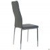 Стул Сицилия хром Кожзам серый
