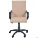 Кресло Фаворит Пластик на механизме качания Кожзам бежевый