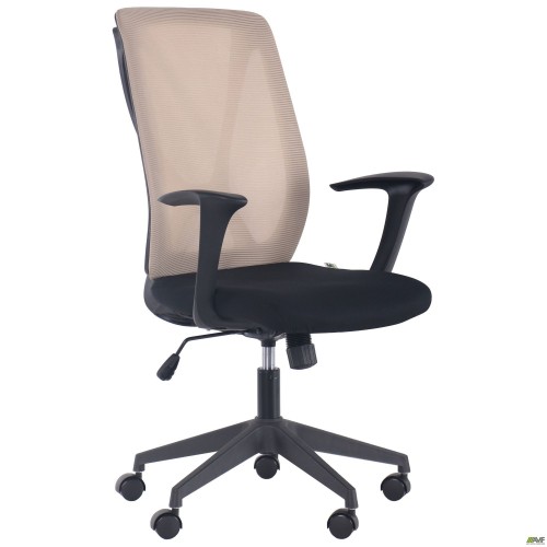 Кресло Nickel Black сиденье Нест-01 черная/спинка Сетка SL-02 беж