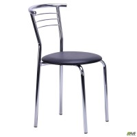 Стул Маркос хром Кожзам черный