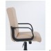Кресло Фаворит Пластик на механизме качания Кожзам бежевый