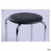 Табурет Софи хром Кожзам черный