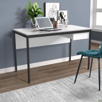 Стол Осло с ящиком (1187х600х750) черный графит, Белый Стол Осло с ящиком (1187х600х750) черный графит, Белый