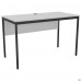 Стол письменный Осло (1187х600х750Н) черный графит, Белый Стол письменный Осло (1187х600х750Н) черный графит, Белый