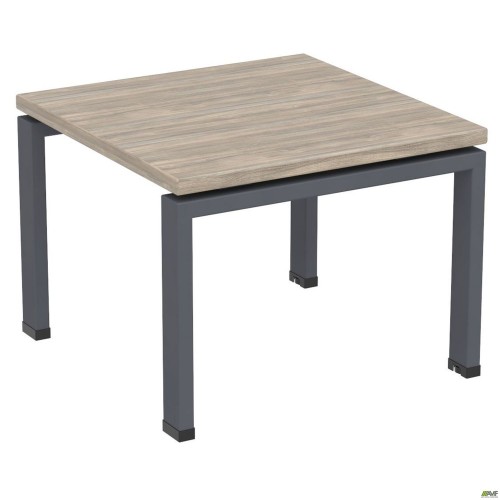 Стол журнальный SIG-300 (600х600х450мм) Черный графит/Вяз Либерти