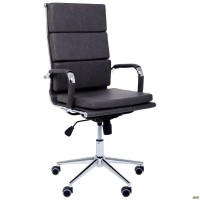 Кресло Slim FX HB Хром Tilt WAX Black Grey