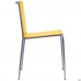 Стул Санта-Фе алюм пластик желтый