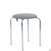 Табурет Софи хром Кожзам серый