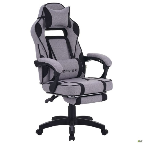 Кресло геймерское VR Racer Textile Webster Cерый/черный