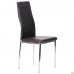 Стул Сицилия хром Кожзам черный