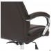 Кресло руководителя Lester кожзам коричневый