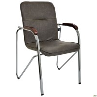 Стул Самба хром орех WAX Dark Grey без канта