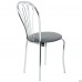 Стул Ванесса хром Кожзам серый