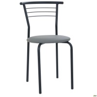 Стул Маркос черный Кожзам серый