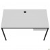 Стол Осло с ящиком (1187х600х750) черный графит, Белый