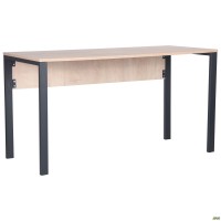 Стол компьютерный Pluto (1200х600х750) Дуб Эндгрейн/Черный графит