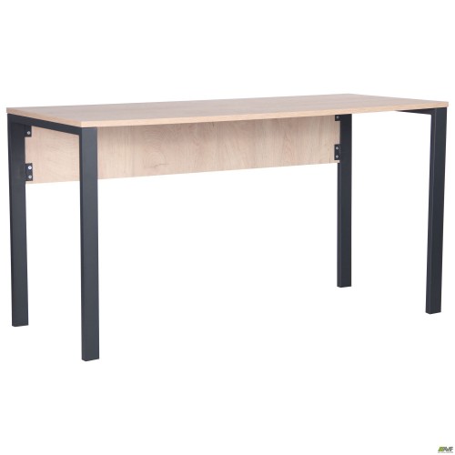 Стол компьютерный Pluto (1200х600х750) Дуб Эндгрейн/Черный графит