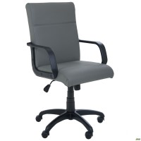 Кресло Фаворит Пластик на механизме качания Кожзам серый Кресло Фаворит Пластик на механизме качания Кожзам серый