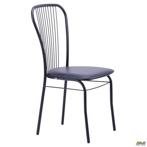 Стул Цезарь черный Кожзам черный