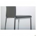 Стул Сицилия хром Кожзам серый