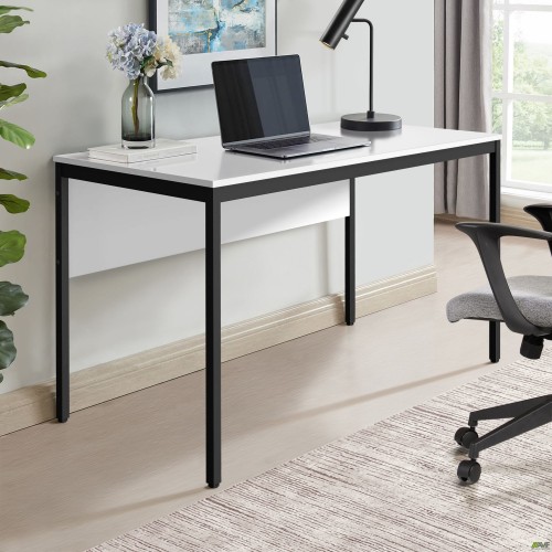 Стол письменный Осло (1187х600х750Н) черный графит, Белый