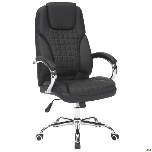 Кресло руководителя Lester кожзам черный