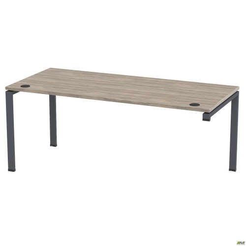 Стол руководителя SIG-220R (1587х800х750мм) Черный графит/Вяз Либерти